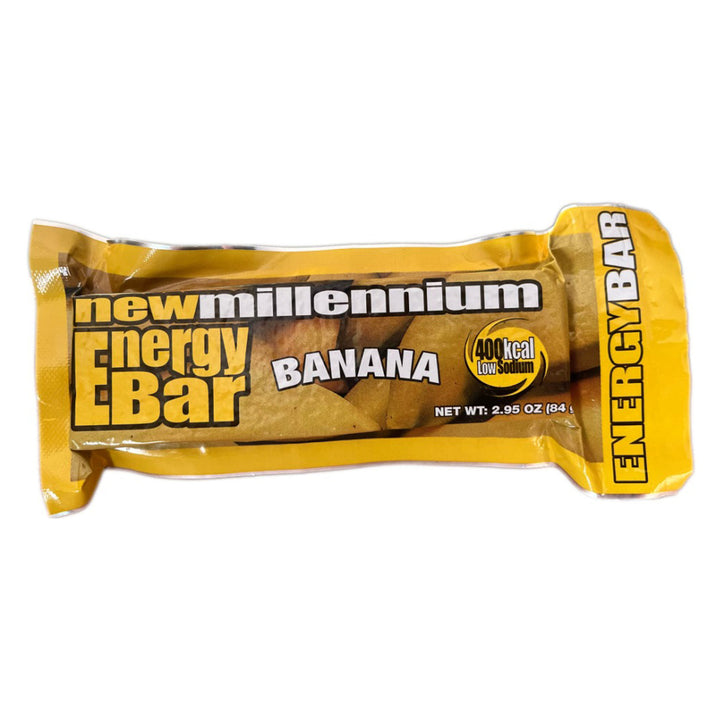 High calorie banana flavored energy and survival ration bar