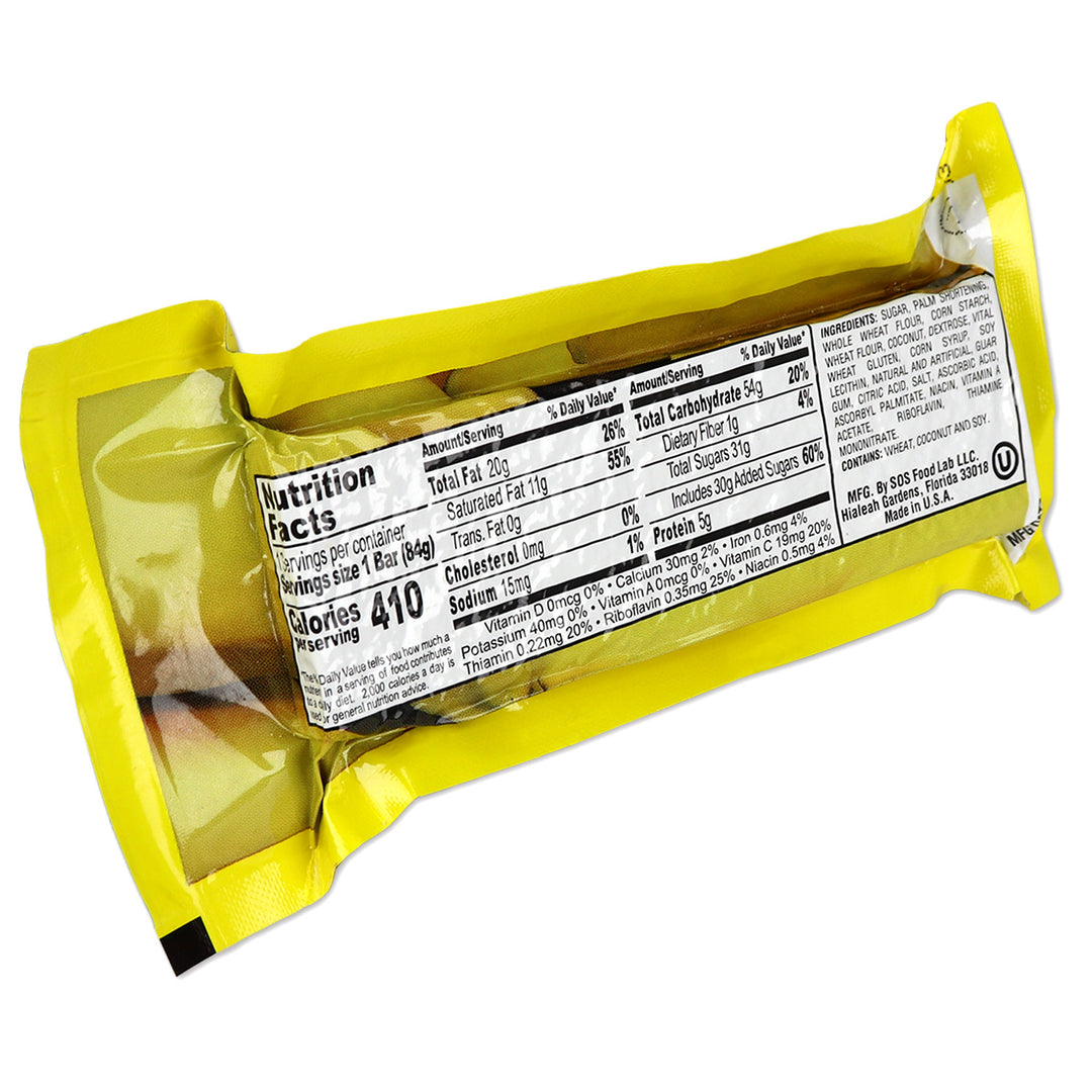 Banana New Millennium package with nutrition facts label on a white background
