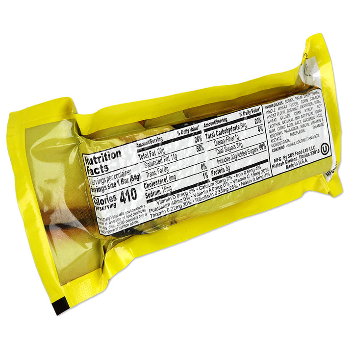 Banana New Millennium package with nutrition facts label on a white background