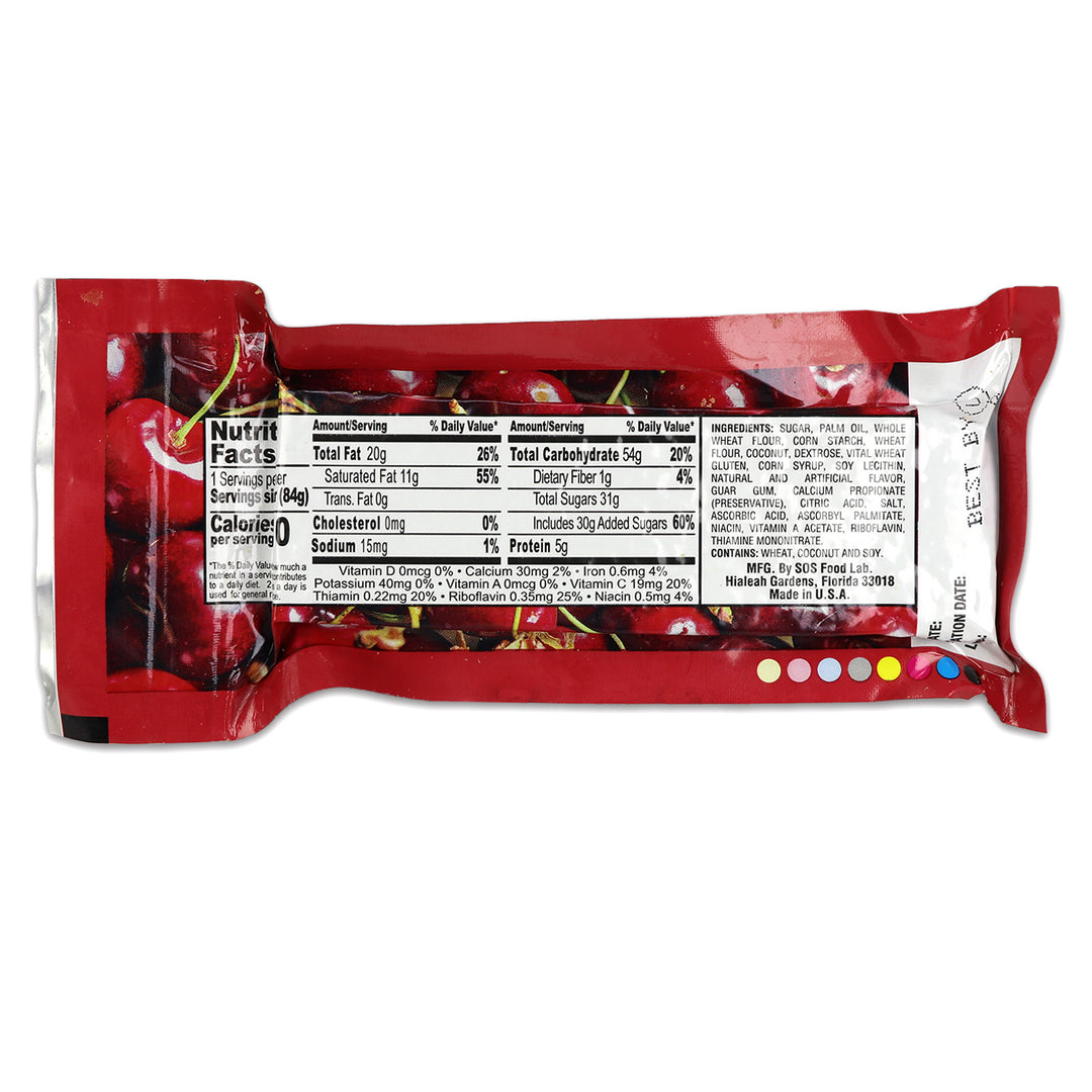 New Millennium cherry energy bar nutrition facts