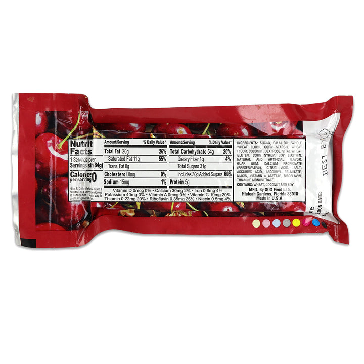 New Millennium cherry energy bar nutrition facts