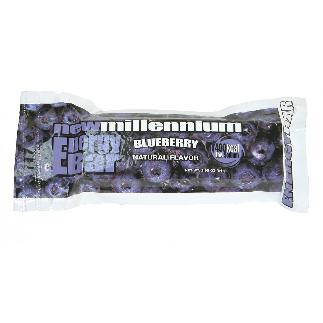 Millennium blueberry energy bar for emergency preparedness survival food. Part of bein ready for anything.