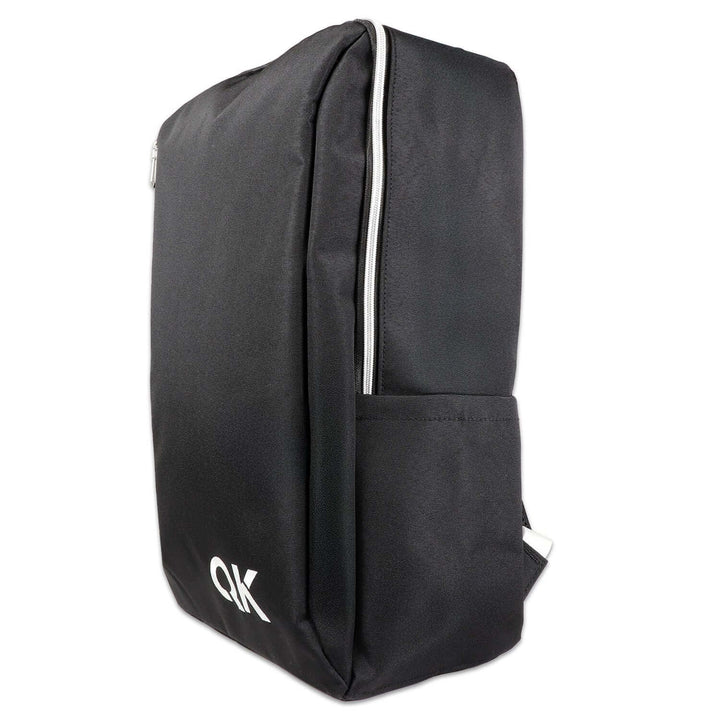 Black backpack with a brand logo on a white background used for Urban Survival Kit