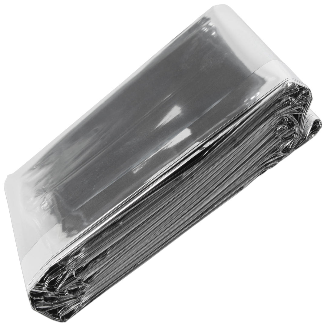 reflective survival blanket with mylar heat conserving material