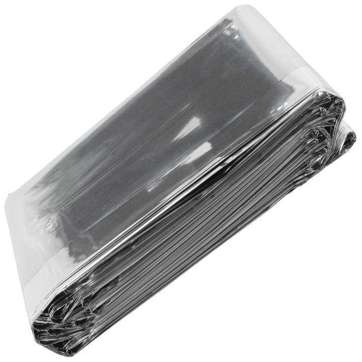 reflective survival blanket with mylar heat conserving material