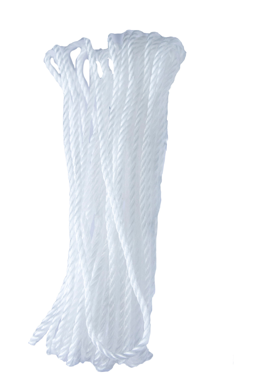 Strong white rope, essential for securing items, building temporary shelters, and other uses in survival situations