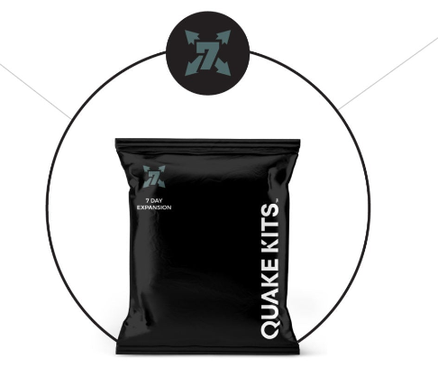 & day survival kit expansion and add on for 72hr kit. Converts a 72 hour kit into a 1 week kit.