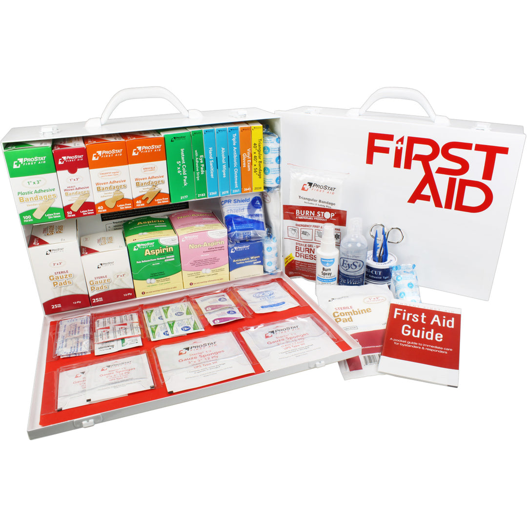 2-Shelf ANSI A First Aid Cabinet metal cabinet. 