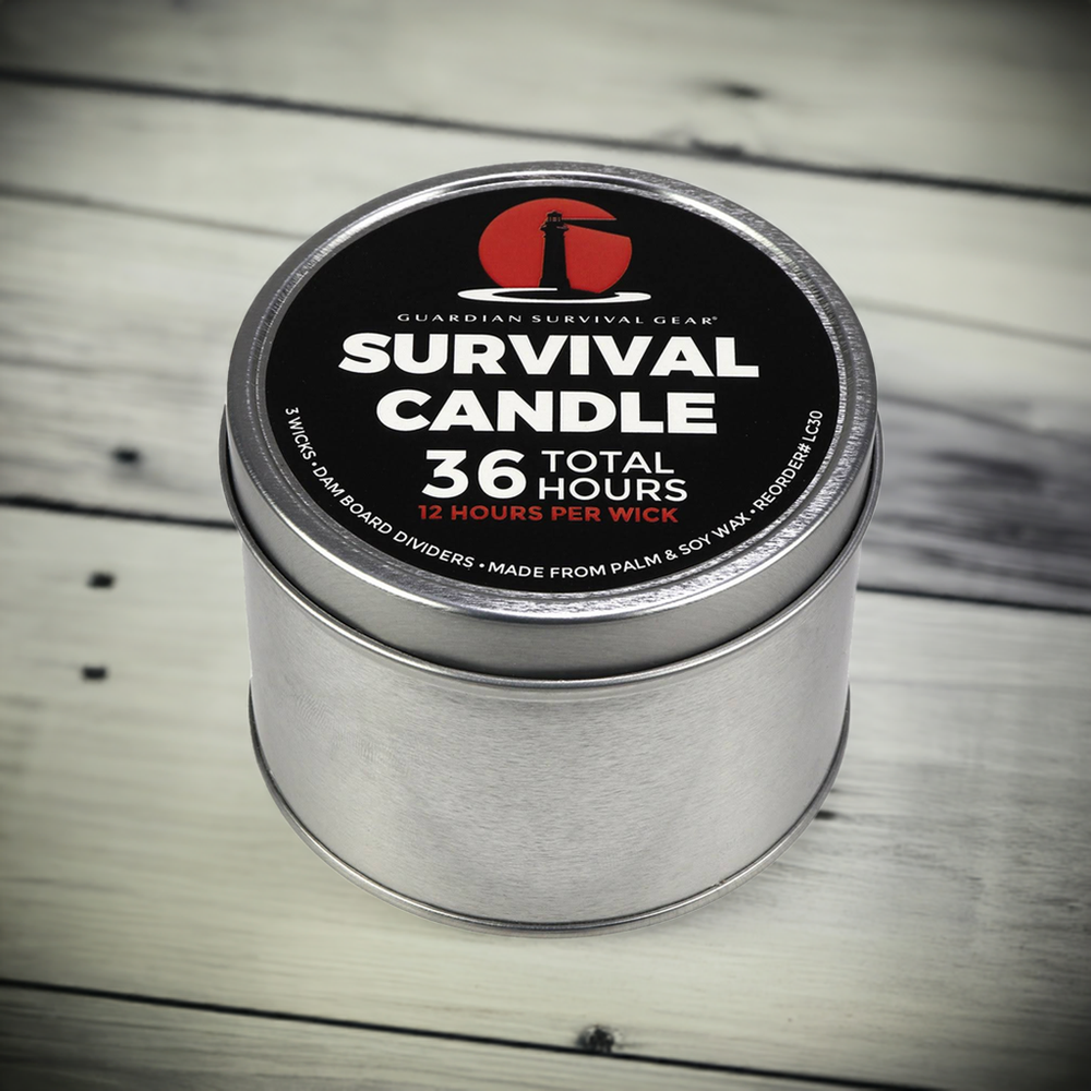 36 hour 3 wick emergency candle