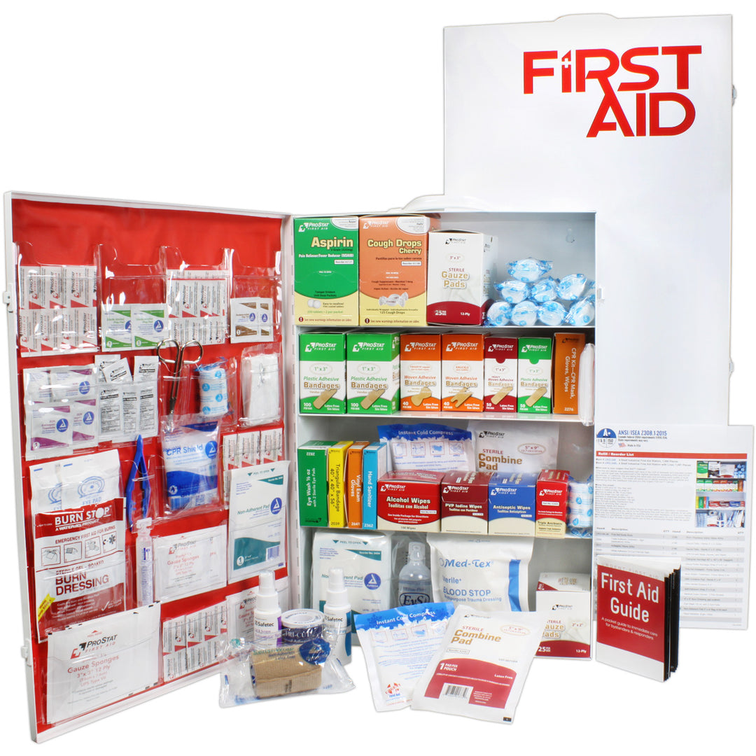 4-shelf ANSI first aid steel cabinet