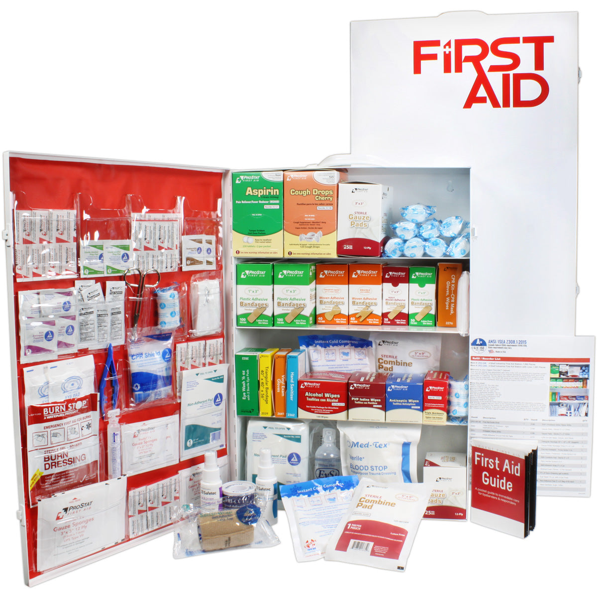 4-Shelf ANSI A First Aid Cabinet – quakekits.com