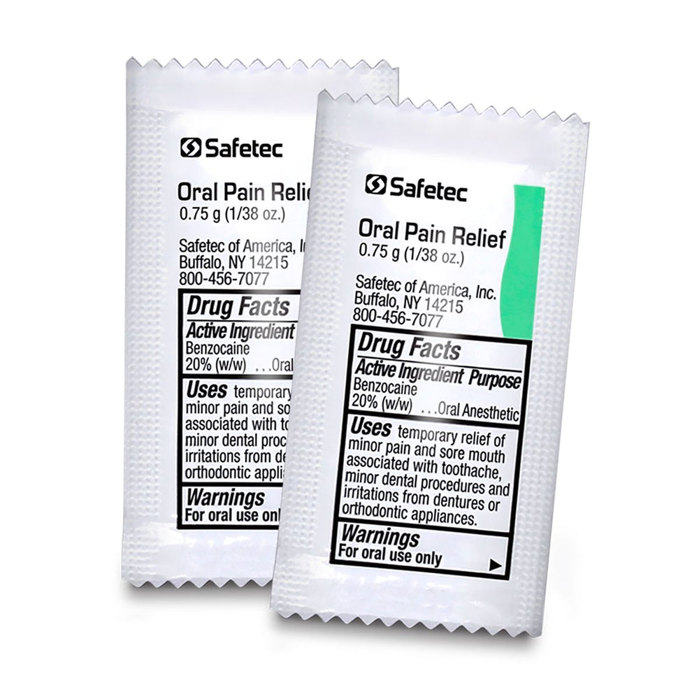 Oral Pain Relief Gel .75 g Packet, 144 Per Box