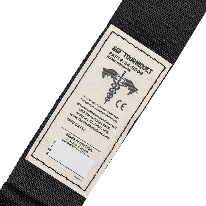 SOF Tourniquet (SOF-T), Black, TacMed, GEN 4, 84-0009, TCCC