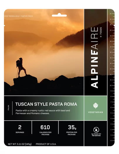 AlpineAire Tuscan Style Pasta Roma Cook in the Pouch Meal