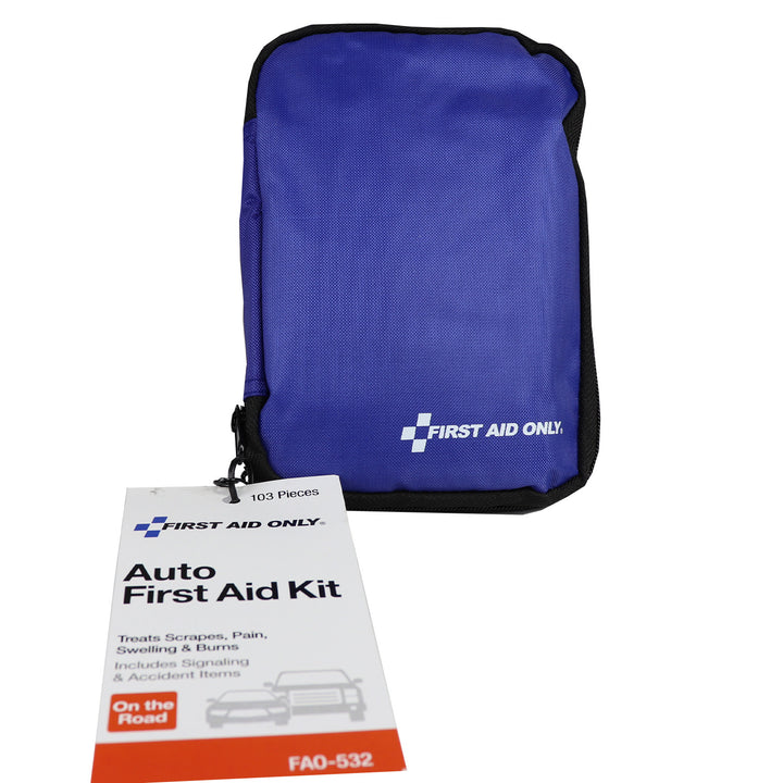 soft sided emergency first aid kit for cars, trucks and suvs. 