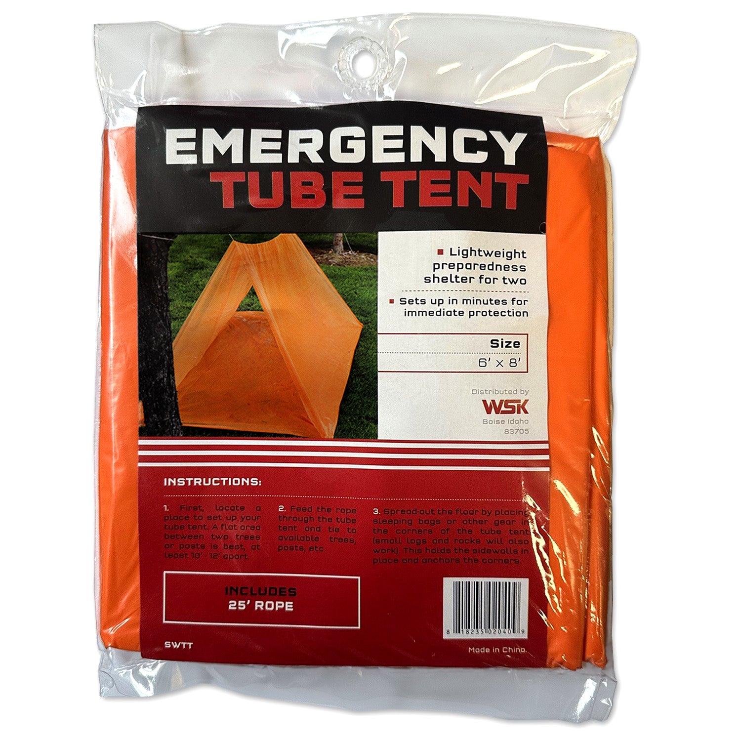 2-Person Emergency Tube Tent