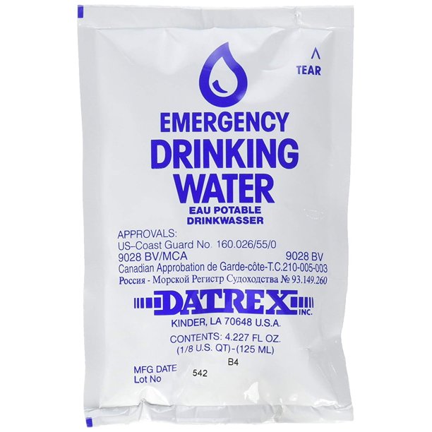 Six Pack of Water Pouches