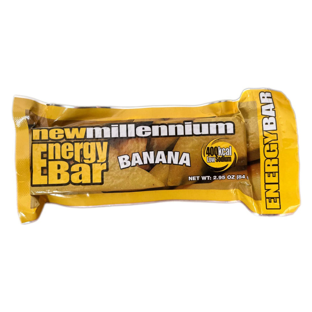 High calorie banana flavored energy and survival ration bar