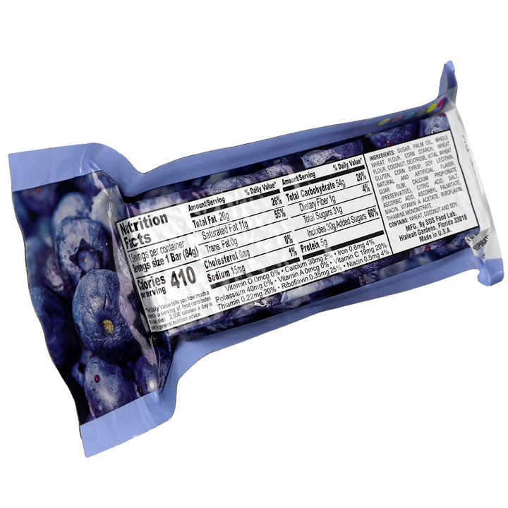 New Millennium blueberry nutrition bar ingredient list
