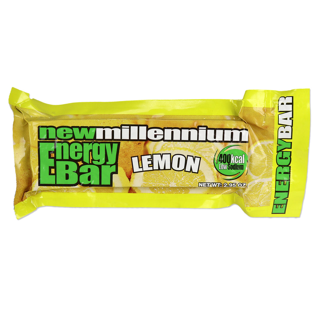 New Millennium Lemon flavored low sodium energy bar