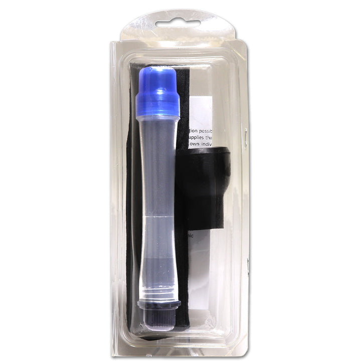 personal water filtration straw in clear packaging