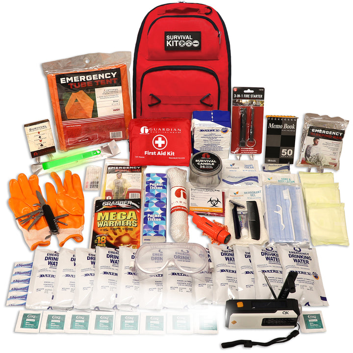 Completely prepared emergency kit for 1 person 3 days including emergency food and NOAA radio with solar charging #kit-1-3