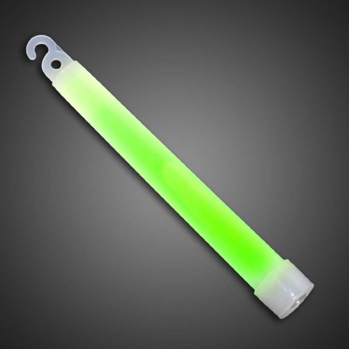 high visibility bright green glowstick for emergencies and camping