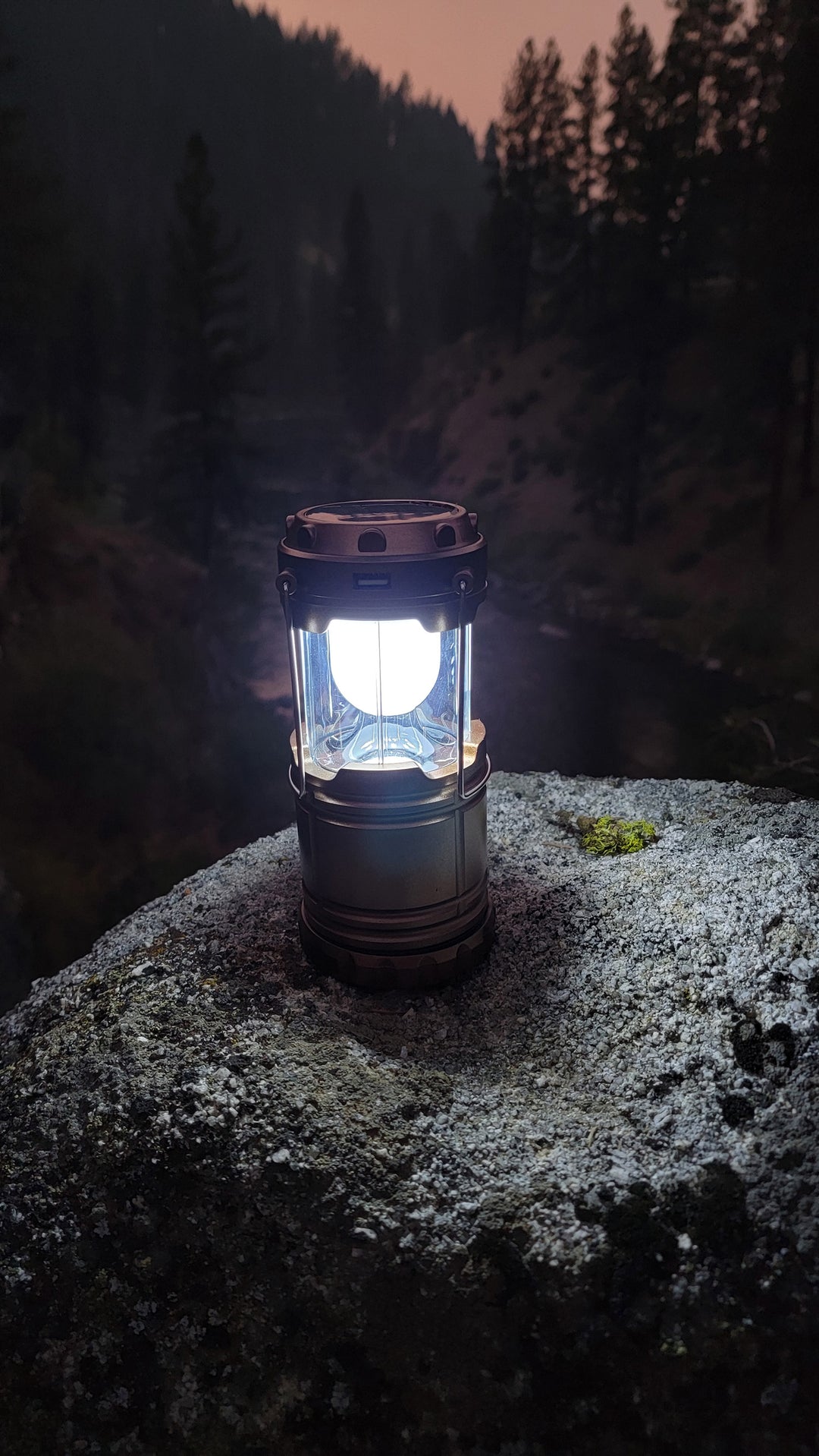 Outdoor night illumination solar lantern