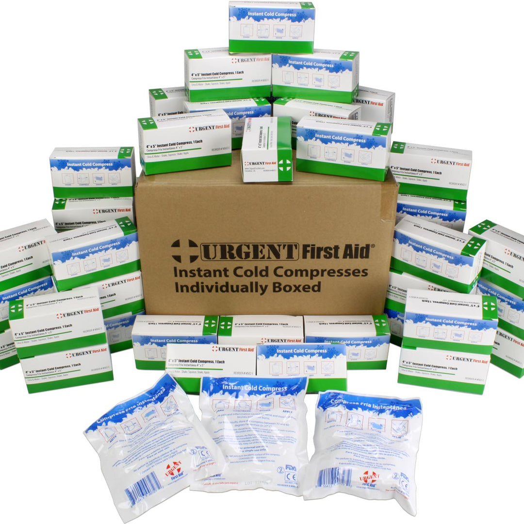 Cold Compress Box Instant Cold Compress - Box of 50, Quick Relief Solution – quakekits.com