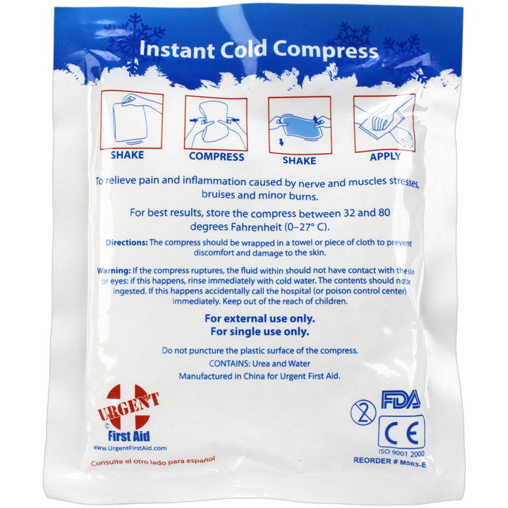 4" x 5" Urgent First Aid Instant Cold Compresses, Case of 125 - Best Price Online!