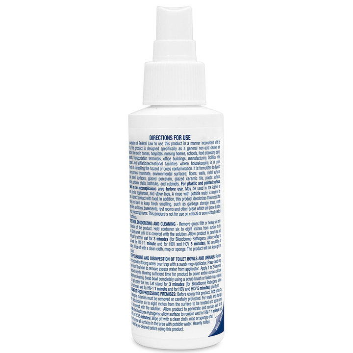 Sanizide Plus environmental surface germicidal solution, 4 oz. plastic bottle with pump spray, 1 ea.