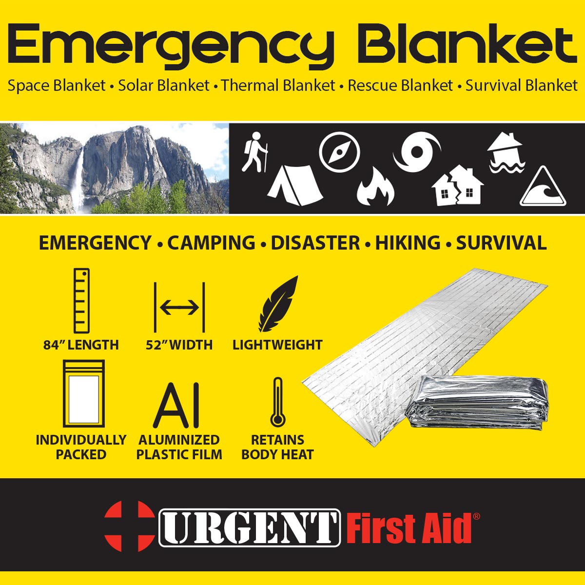 Emergency Mylar Blanket | Thermal Survival Space Blanket