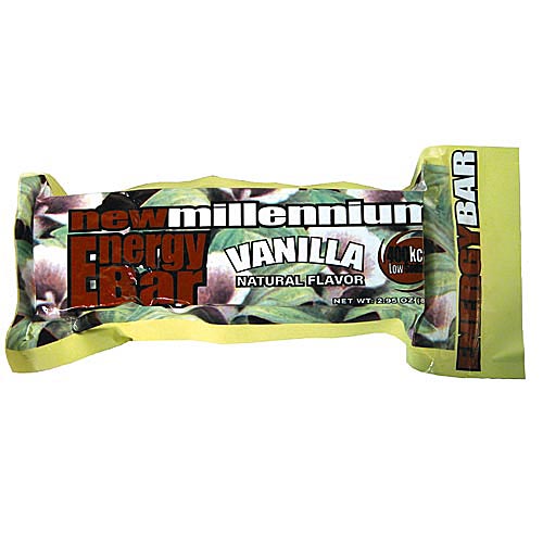 Millennium vanilla flavored energy and survival food ration bar for urban preparedness during emergencies. 