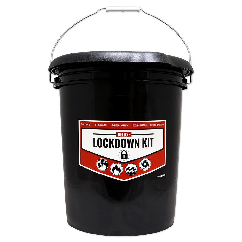 Classroom survival bucket kit for lockdowns and disasters