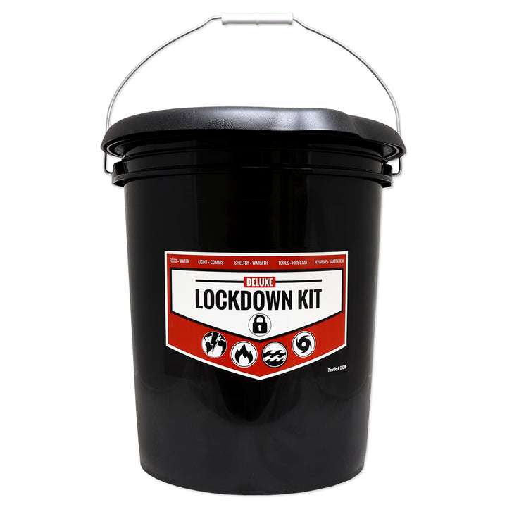 Classroom survival bucket kit for lockdowns and disasters