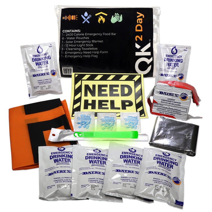 2 day portable personal survival kit