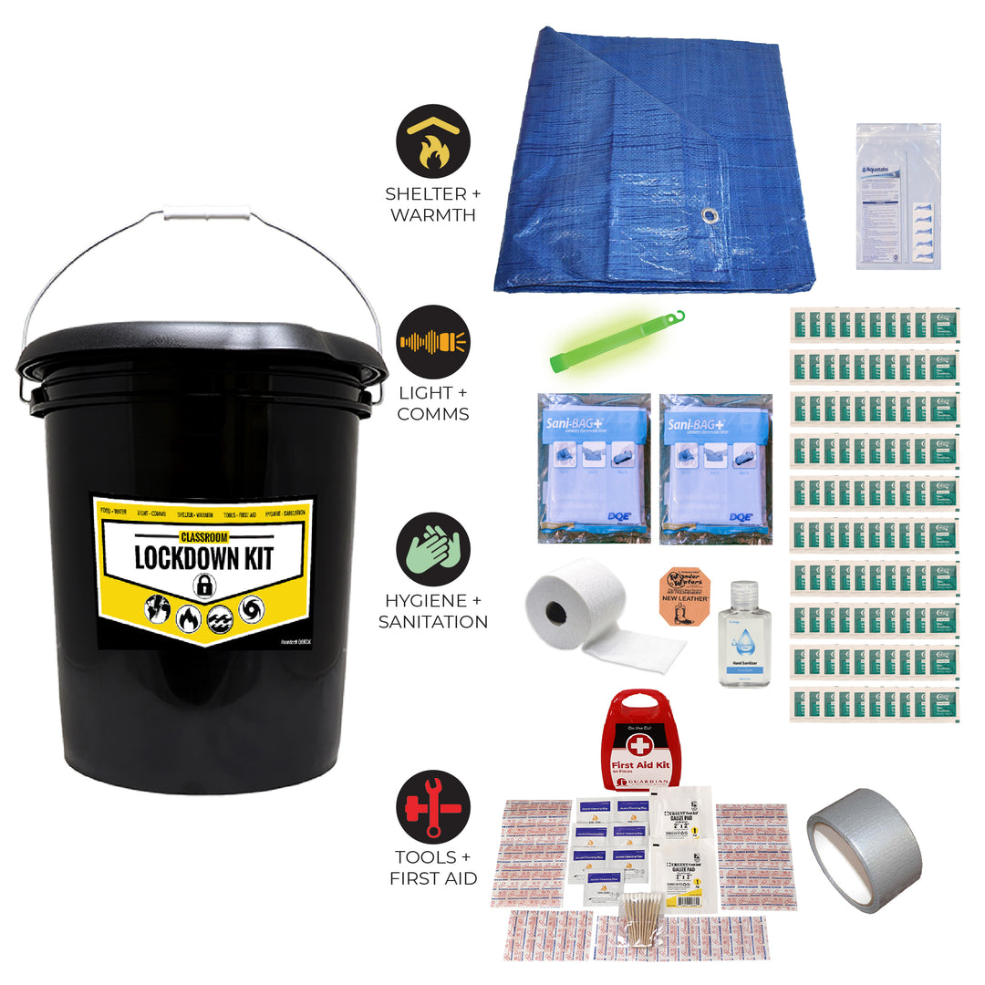 Kit de confinamiento de emergencia para aulas