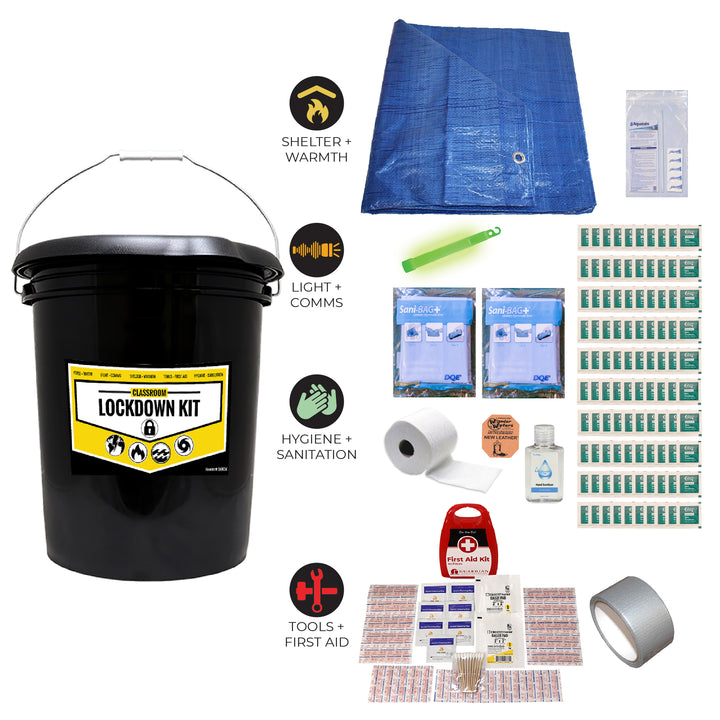 Kit de confinamiento de emergencia para aulas