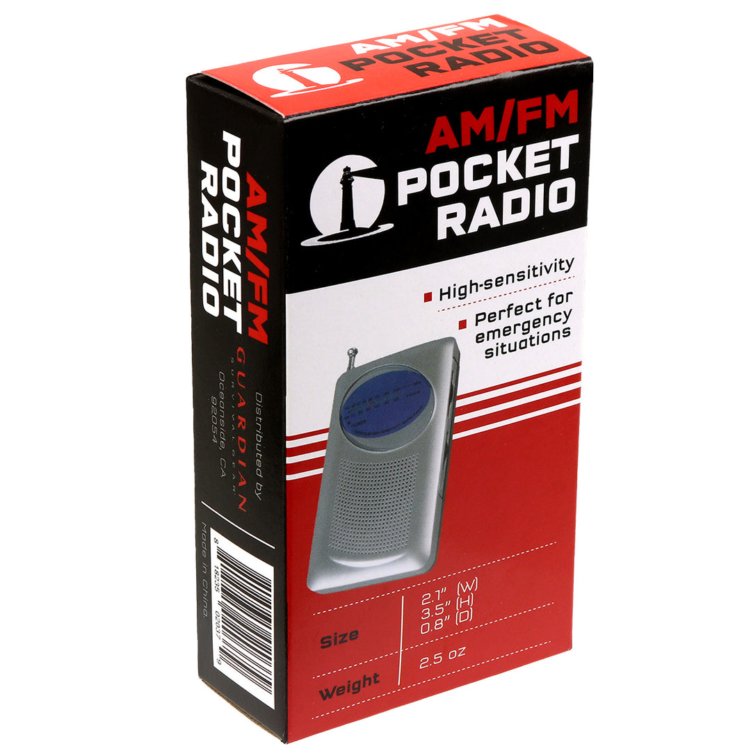 Pocket radio 2.5oz emergency radio