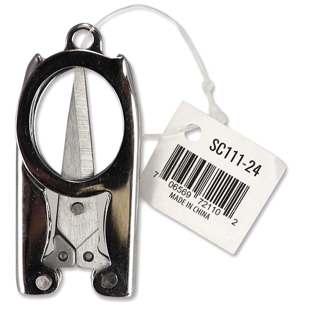 Folding Scissors, 3-1/2" (2" folded), Stainless Steel