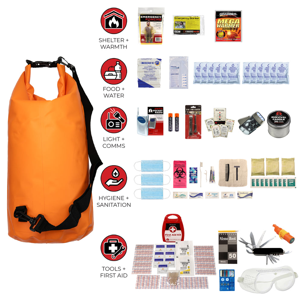 Dry bag deluxe waterproof first aid and waterproof survival kit