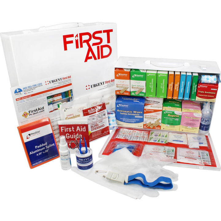 2 Shelf Industrial ANSI B+ First Aid Station, 75 Person