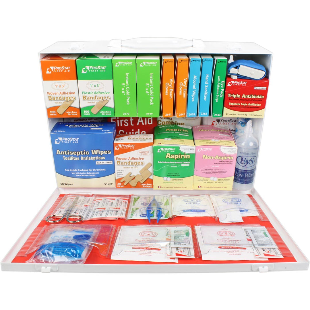 2 Shelf Industrial ANSI B+ First Aid Station, 75 Person