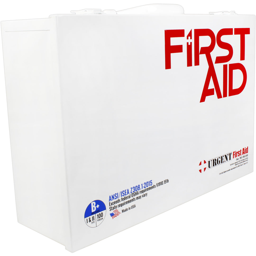 2 Shelf Industrial ANSI B+ First Aid Station, 75 Person