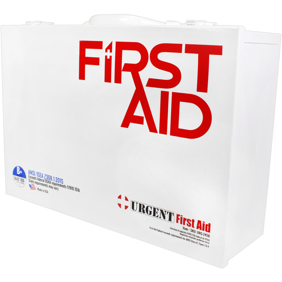 2 Shelf Industrial ANSI B+ First Aid Station, 75 Person