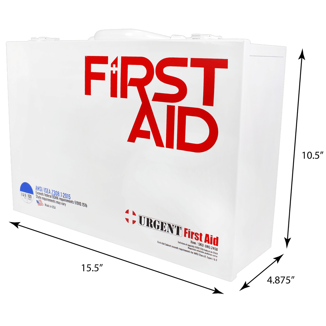 2 Shelf Industrial ANSI B+ First Aid Station, 75 Person