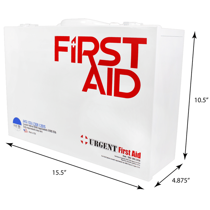 2 Shelf Industrial ANSI B+ First Aid Station, 75 Person