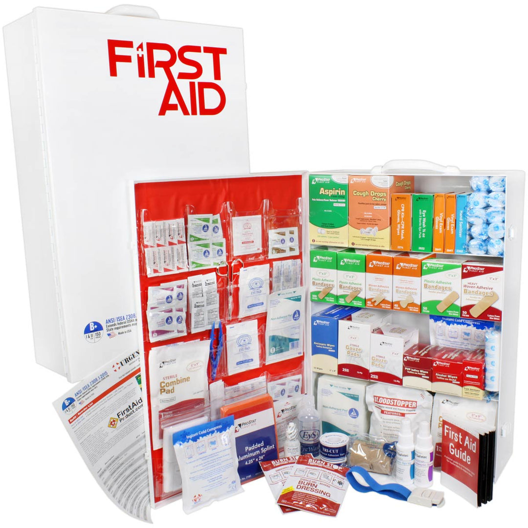 4 Shelf Industrial ANSI B+ First Aid Station - 150 Person