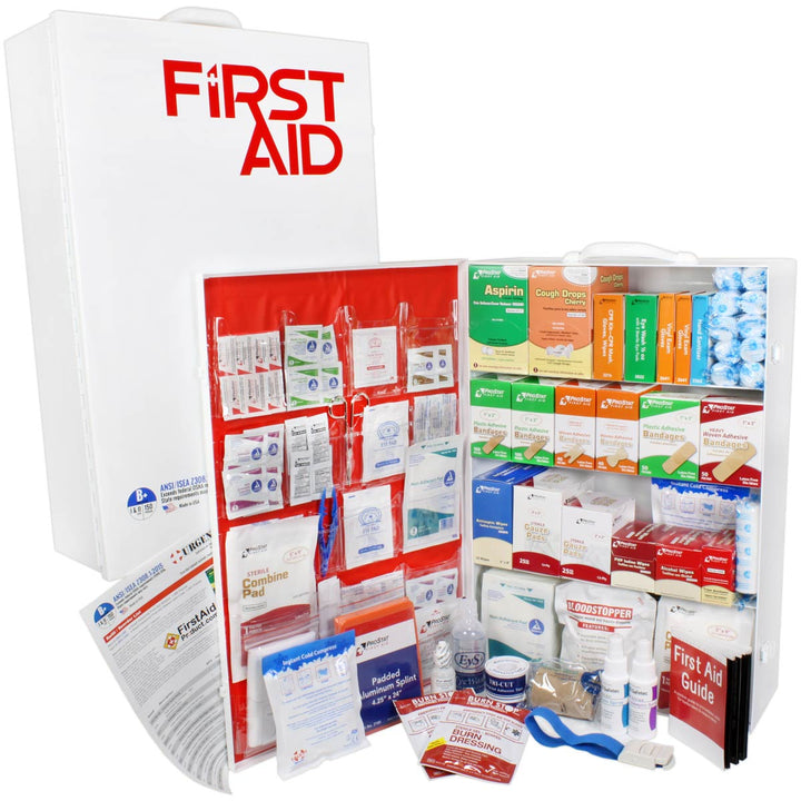4 Shelf Industrial ANSI B+ First Aid Station - 150 Person
