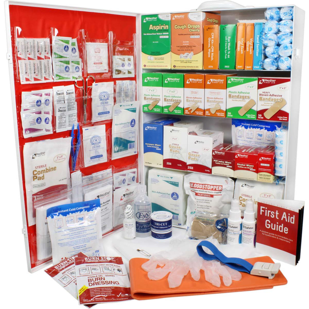 4 Shelf Industrial ANSI B+ First Aid Station - 150 Person